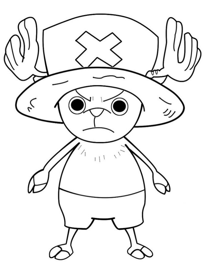 Printable Tony Chopper Angry Coloring Book
