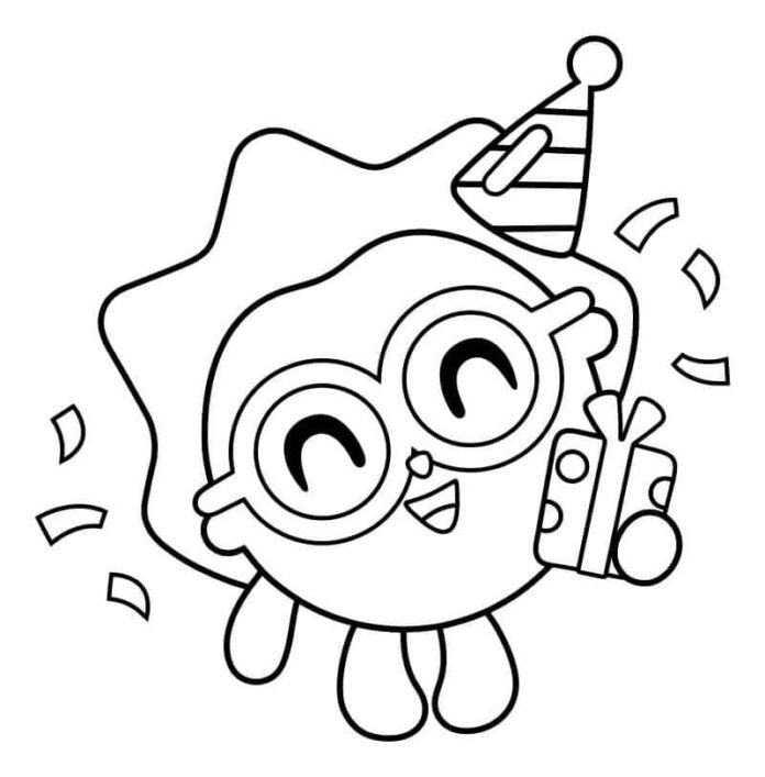 Online-Malbuch Geburtstag mit BabyRiki