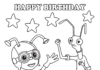 Printable Birthday Coloring Book with Beat Bugs
