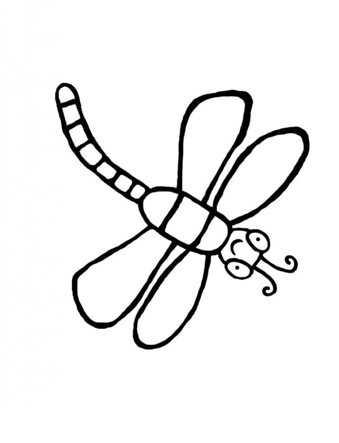 Utskrivbar Dragonfly Fairy Färgbok