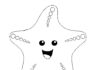 Online coloring book Happy starfish for kids