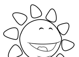 Uki's Happy Sunshine nyomtatható színezőkönyv
