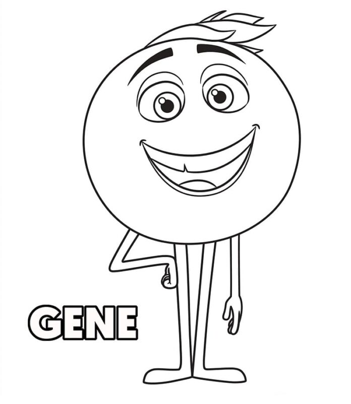 Livro para colorir Merry Gene para imprimir