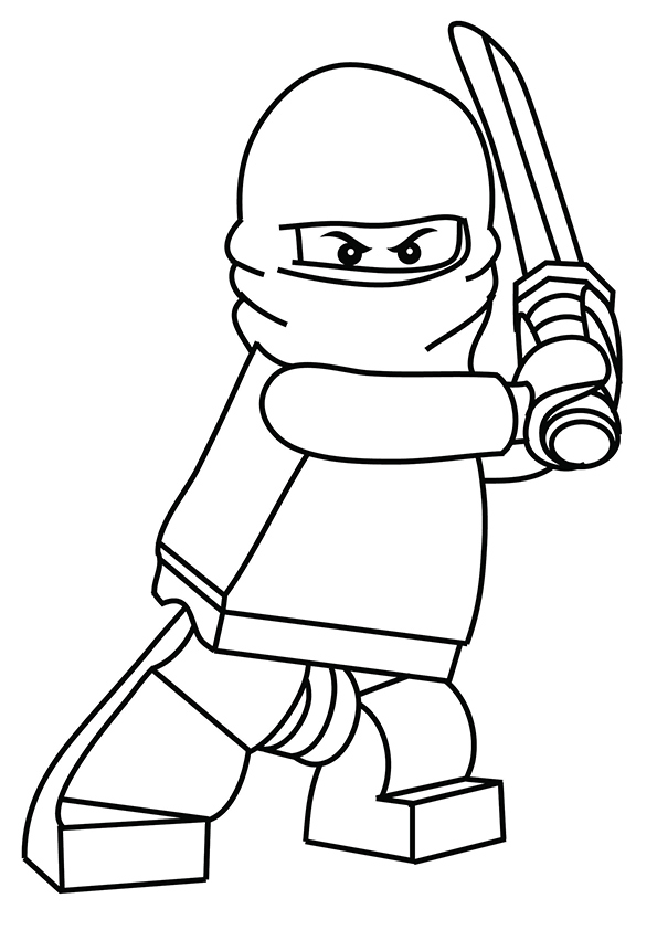 Tulostettava Lego Ninja Warrior -värityskirja