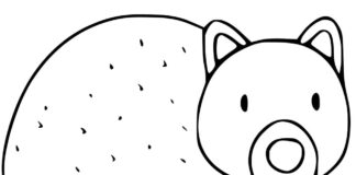 Livre de coloriage Wombat du conte de fées à imprimer