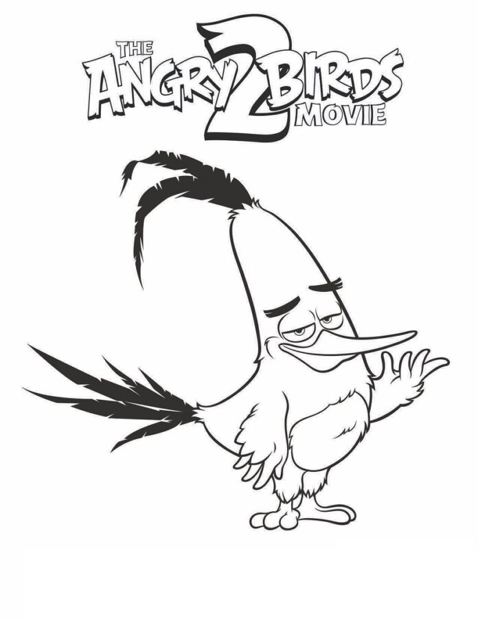 Kolorowanka Wściekłe ptaki z Angry Birds
