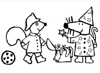 Maisy coloring pages to print and print online