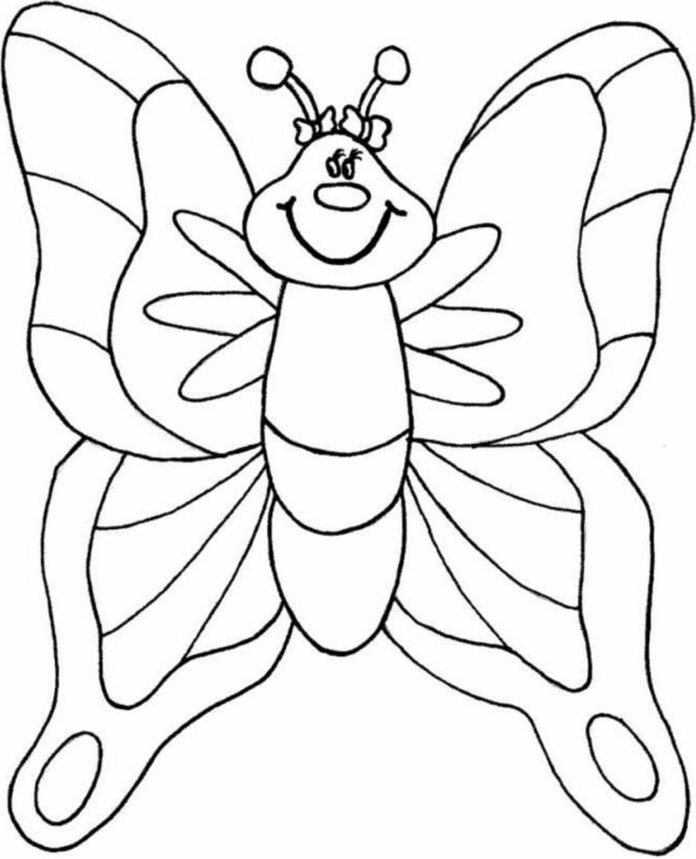 Satisfied butterfly coloring book to print