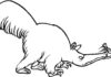 Farvelægningsbog til udskrivning Bad anteater eventyr
