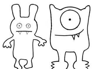 Crazy UglyDolls coloring book for kids to print