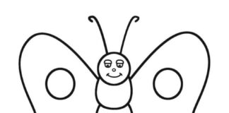 Malbuch Schmetterling für Kinder zum Ausdrucken