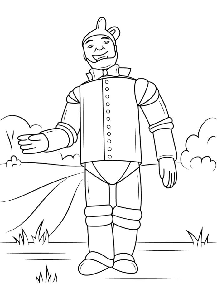 Tin Ma character from Wizard of Oz to print