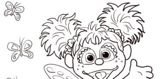 Abby Cadabby coloring book for kids