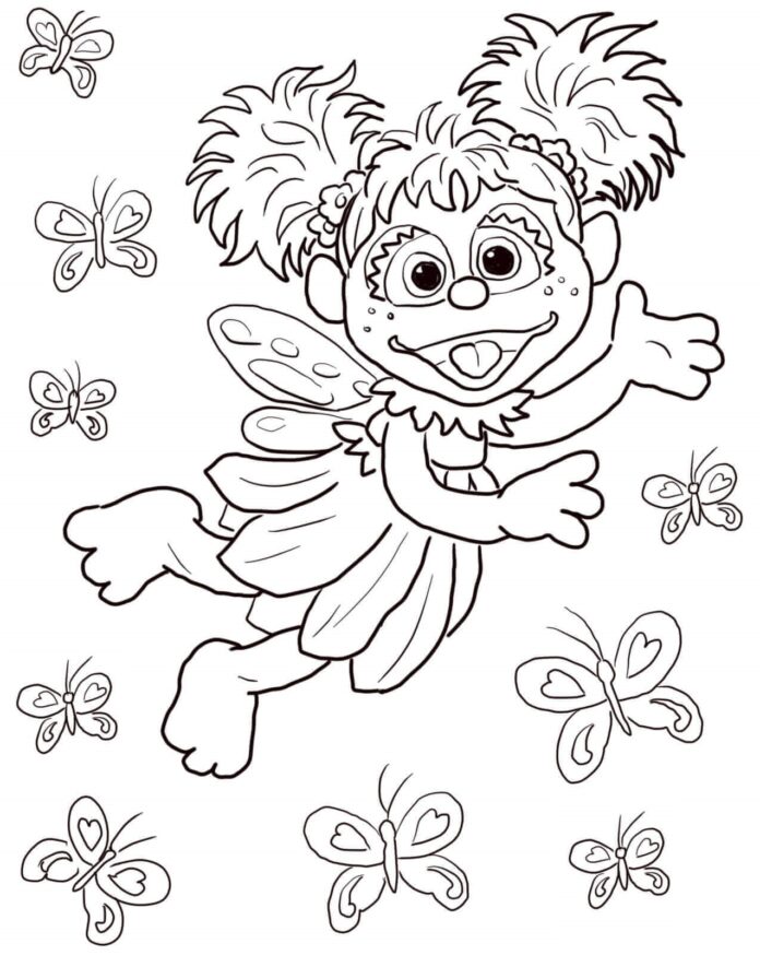 Abby Cadabby coloring book for kids