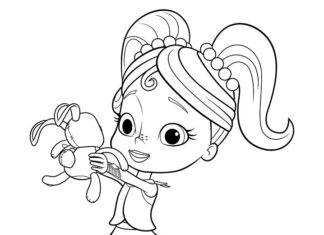 Anna Banana coloring book of fairy tales for girls