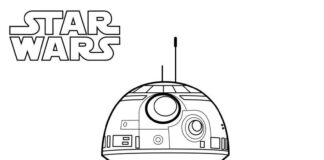 Star War BB 8 målarbok