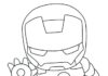Baby Iron Man coloring book for kids to print