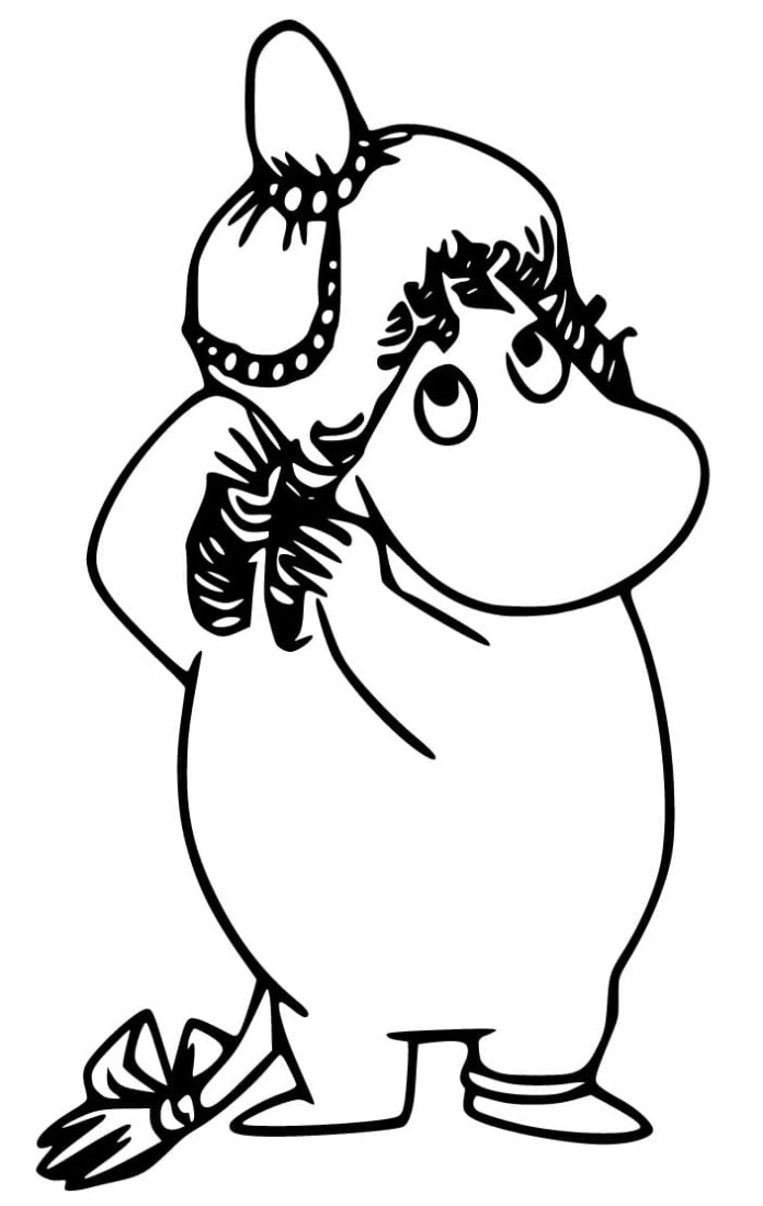 Utskrivbar Moomins Fairy Tale Färgbok