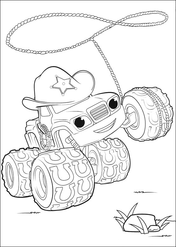 Blaze and the Monster Machines printable coloring book