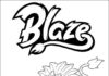 Blaze y las mega máquinas libro para colorear para niños