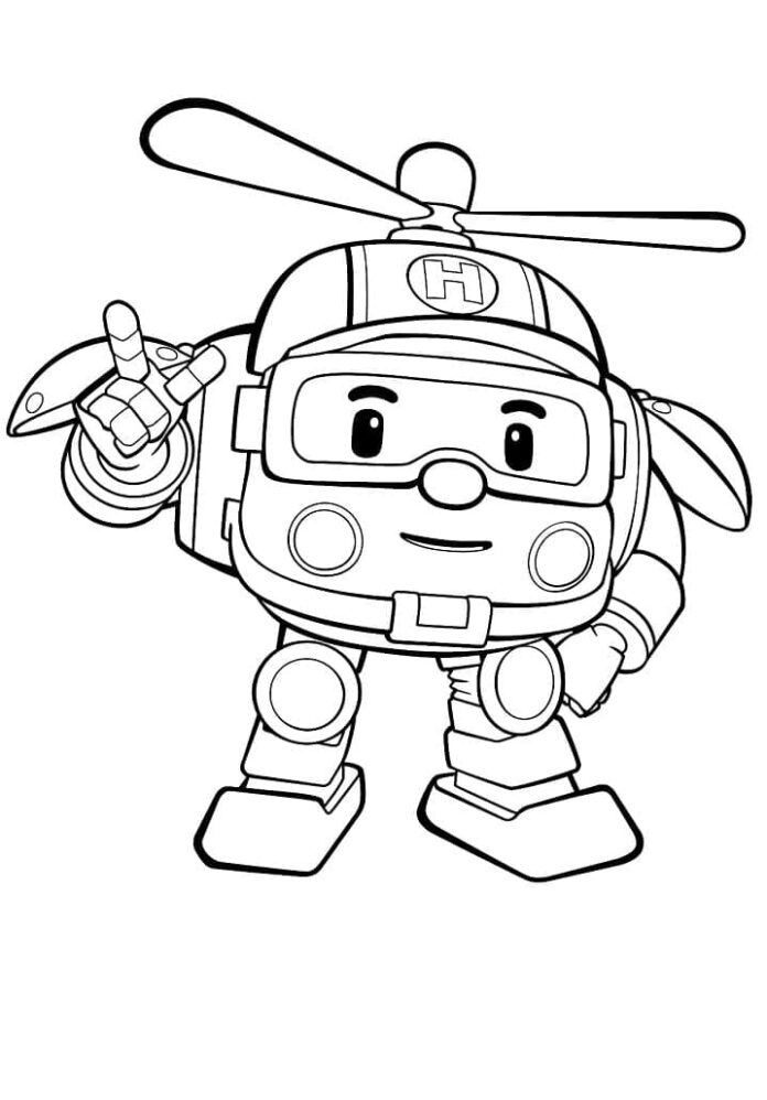 Helly hero coloring book for kids printable