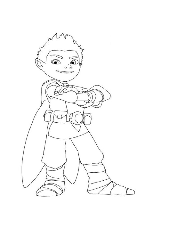 Coloring Book Hero from Tree Fu Tom