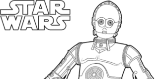 Libro da colorare C 3PO - Star Wars