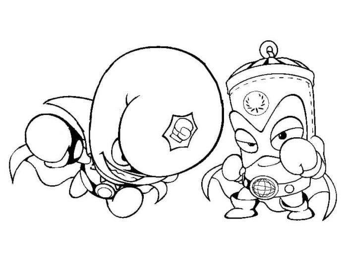 Champ and Pow Power Superzings Coloring Book