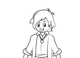 Coloring Book Boy anime Kenny Forester