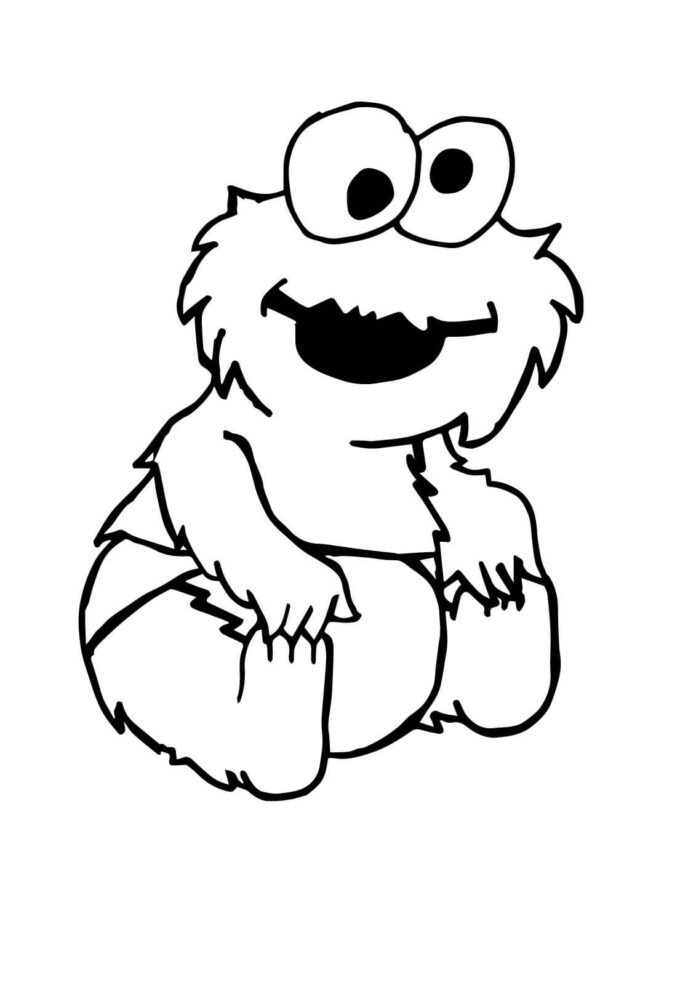 Livre à colorier Cookie Monster pour enfants