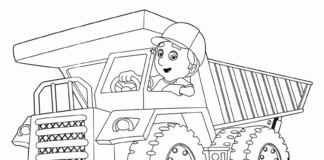 Coloring Book Truck Handy Manny