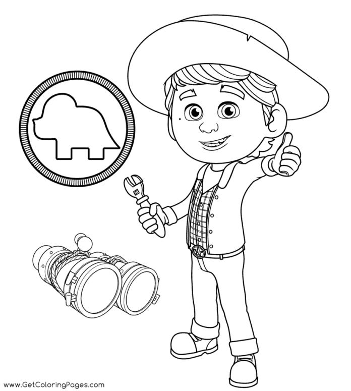 Dino Ranch coloring book for kids printable
