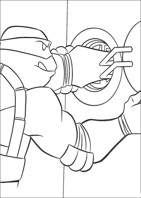 Donatello Tartarugas Ninja livro para colorir