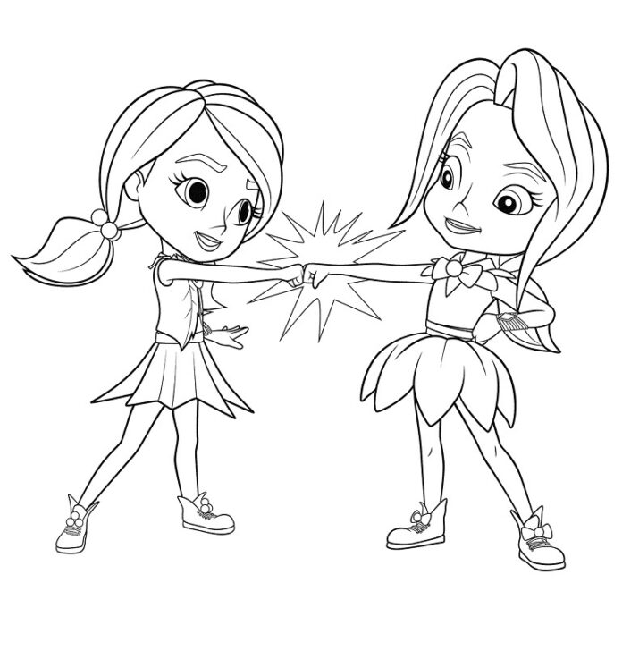 Two Friends Coloring Book