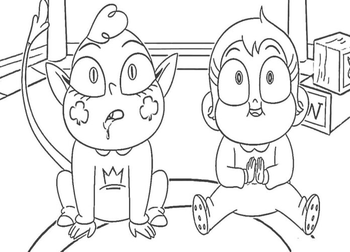 Star Vs The Forces Of Evil Children's Coloring Book