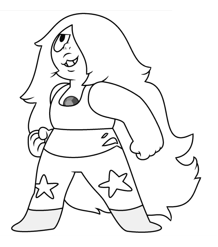 Printable Amethyst Girl coloring book from Steven Universe cartoon