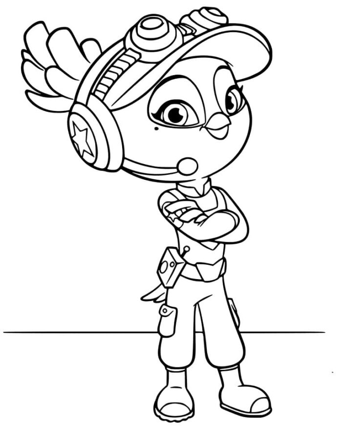 Coloring Book Girl Bea from Fairy Tale