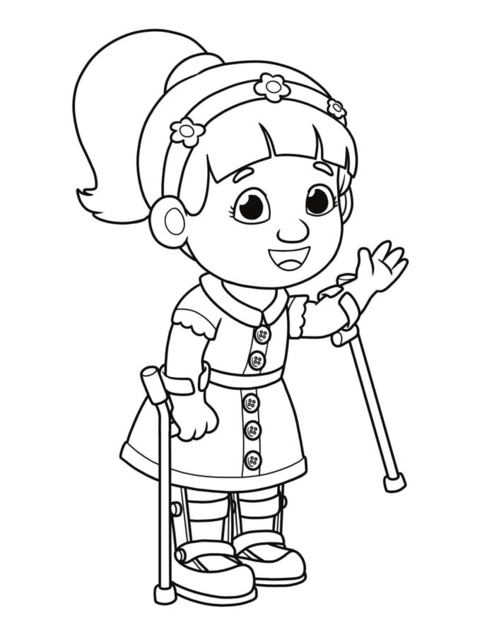 Coloring Book Girl Chrissie