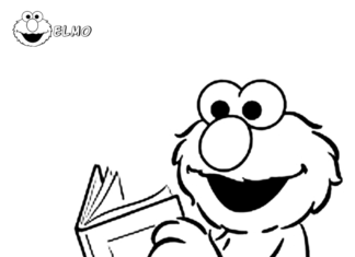 Elmo Sesamstraße Malbuch für Kinder