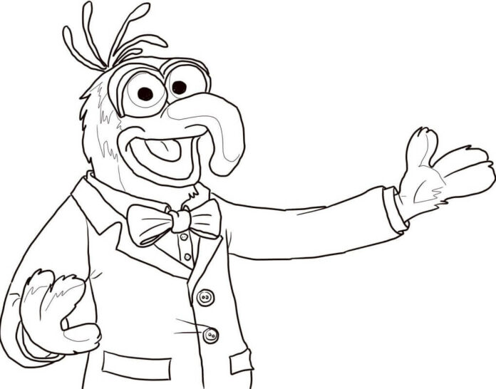 Gonzo coloring book from Muppets