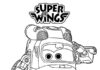 Dizzy Helicopter Coloring Book from the Super Wings cartoon