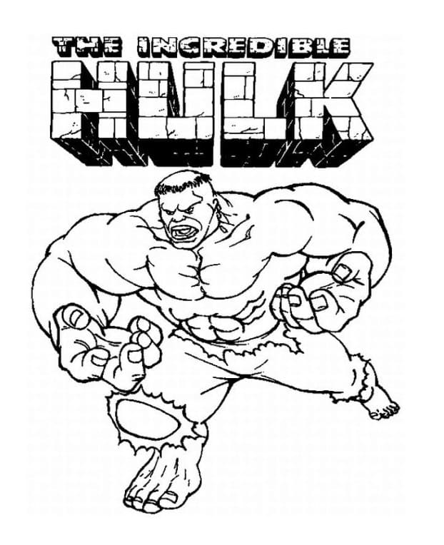 Hulk e Minecraft livro para colorir
