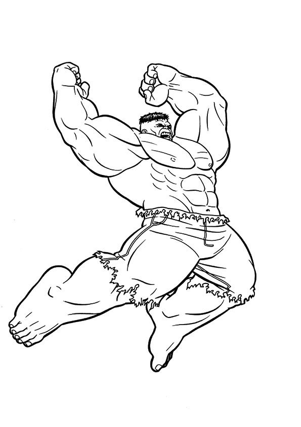 Hulk-Malbuch Sprünge