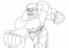 Hulk Cartoon Malbuch zum Ausdrucken