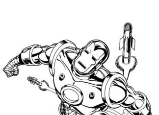Iron Man coloring book escapes from rockets to print