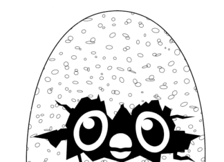 Livre de coloriage d'œufs surprise avec Hatchimal à imprimer