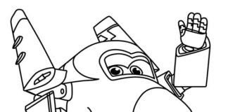Jerome Super Wings Coloring Book