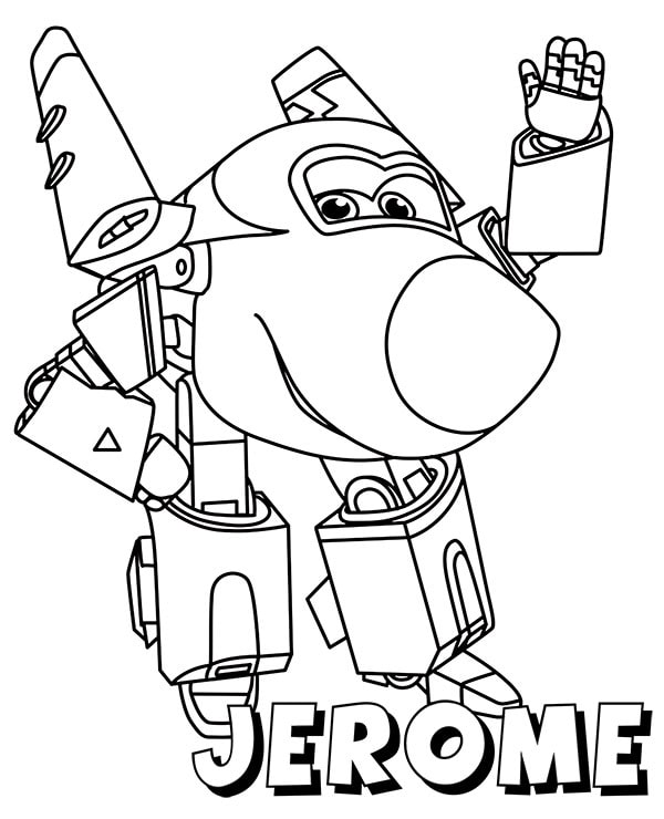 Jerome Super Wings Coloring Book