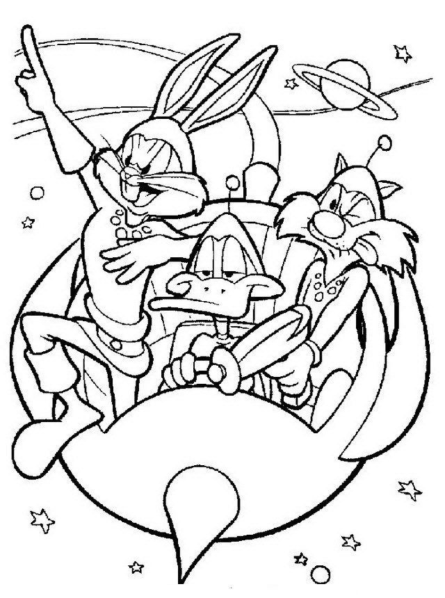 Space Match coloring book - printable cartoon characters