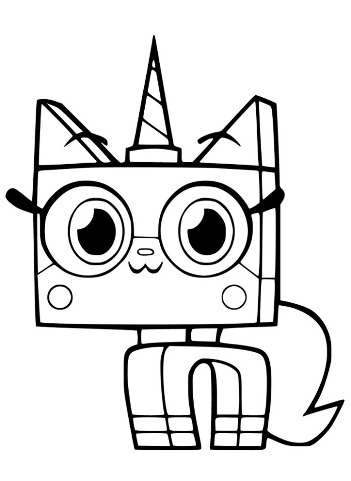 Livre de coloriage du chat Unikitty